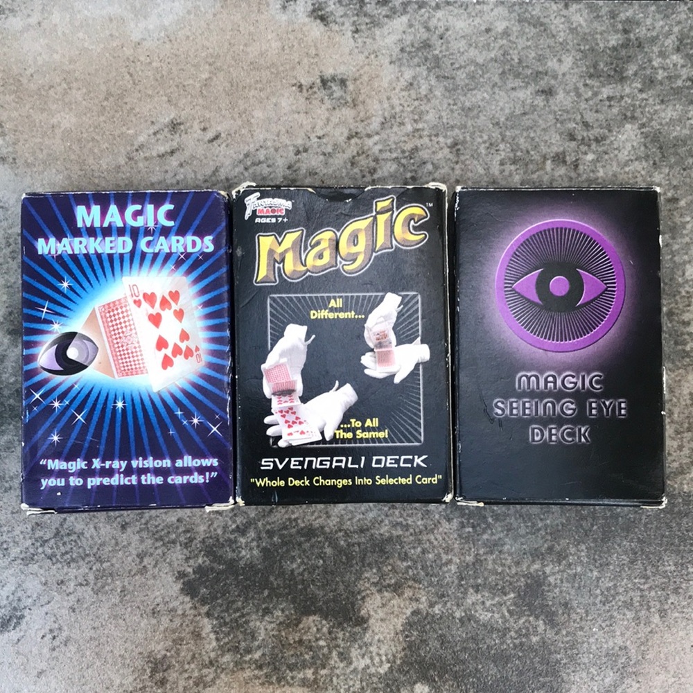 Weekend Fun! Set of 3 Decks of Magician Trick Cards